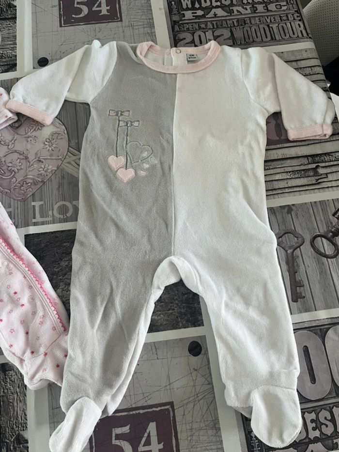 Lot de 2 pyjamas chaud petite fille - photo numéro 3