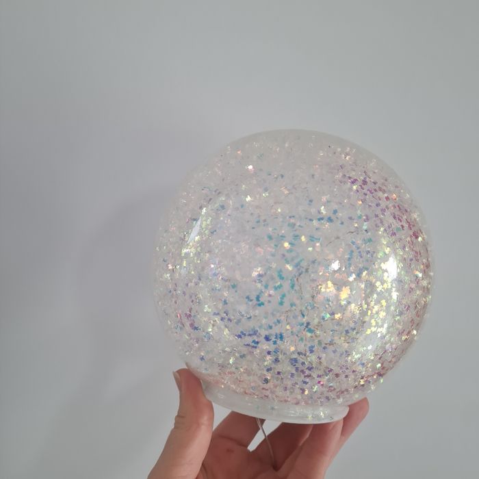 Lampe boule pailletée