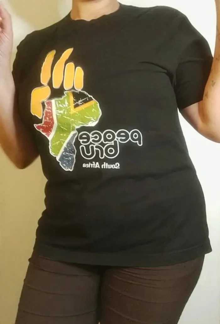 T-shirt Zulani Designs noir, vintage, unisexe, taille M - photo numéro 5