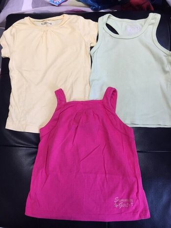 Lot tee shirt débardeur