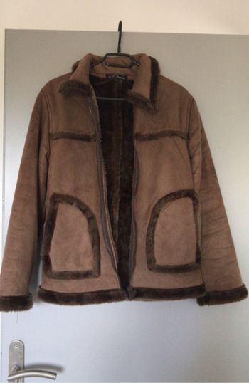 Manteau effet peau