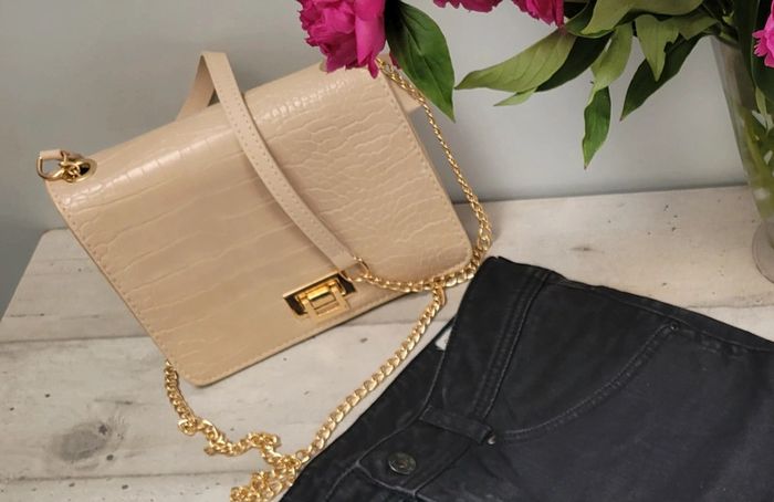 Sac à bandoulière beige