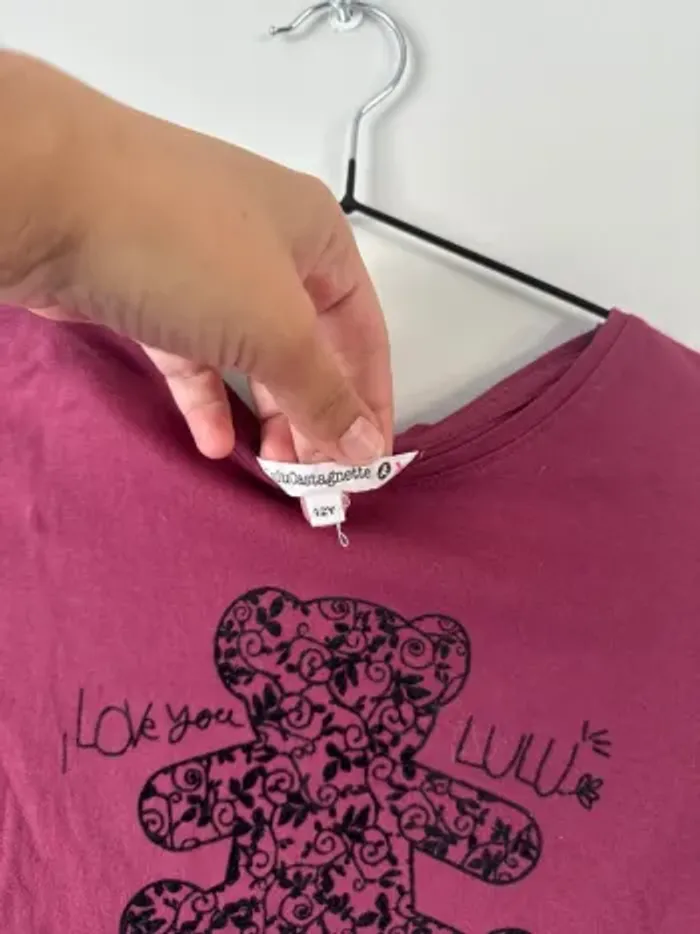 👚Haut manche longue - fille 12ans - lulu castagnette - très bon état - photo numéro 3
