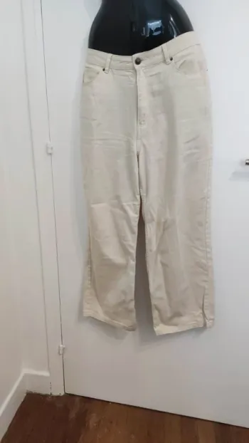 Jeans crème Kiabi taille 44