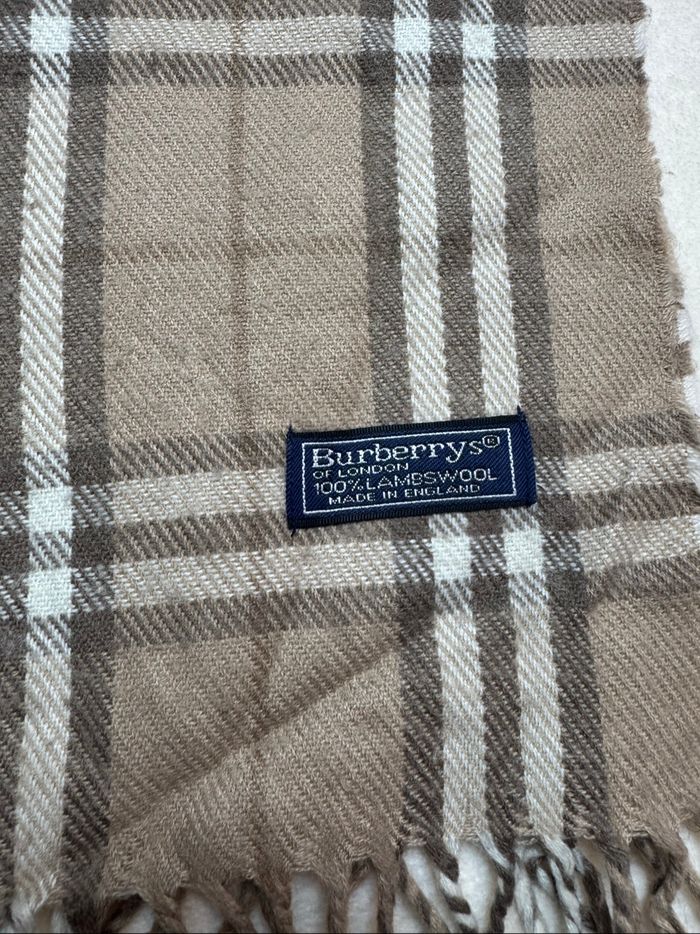 Écharpe Burberrys vintage – 100% Lambswool – Made in England - photo numéro 2