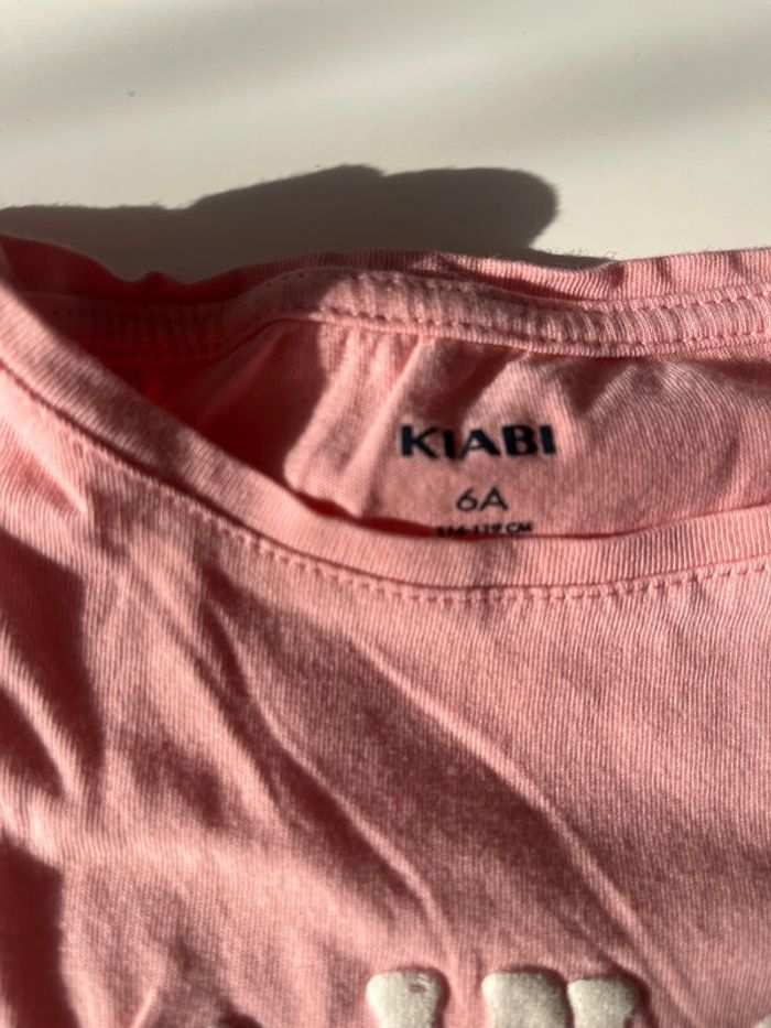 TEE shirt rose fille kiabi - photo numéro 3