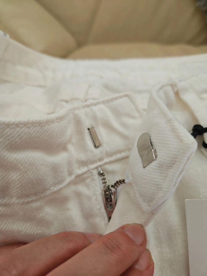 Jean femme blanc zara The ZW taille 36 Neuf cont5 - photo numéro 11