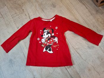 Tee shirt manche longue disney minnie noel fille 18 mois