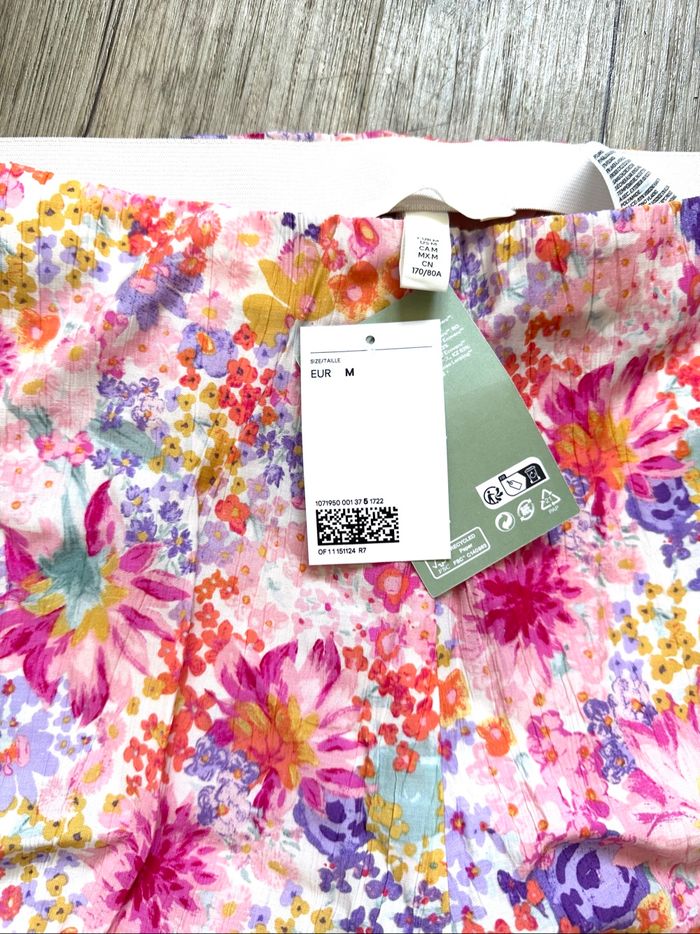 Ensemble d’été pantalon chemise fleurs H&M taille M - photo numéro 3