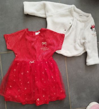Robe et gilet minnie disney