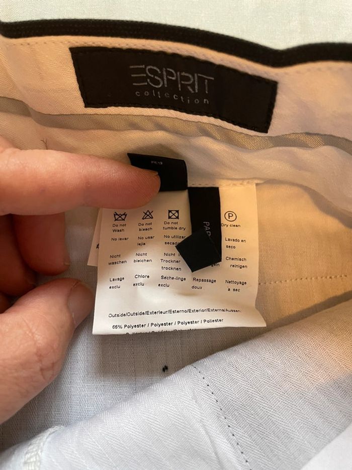 Pantalon de costume noir Esprit taille 44 - photo numéro 6