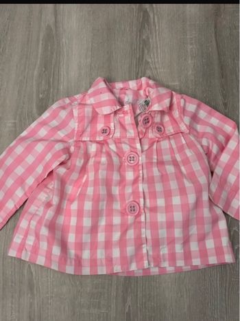 Imperméable Vichy rose