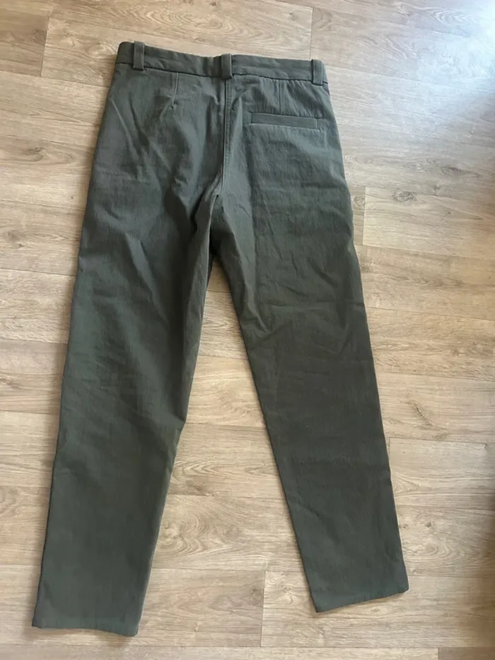 Cos pantalon, Chino, vert, kaki, coupe droite femme taille 38 - photo numéro 7