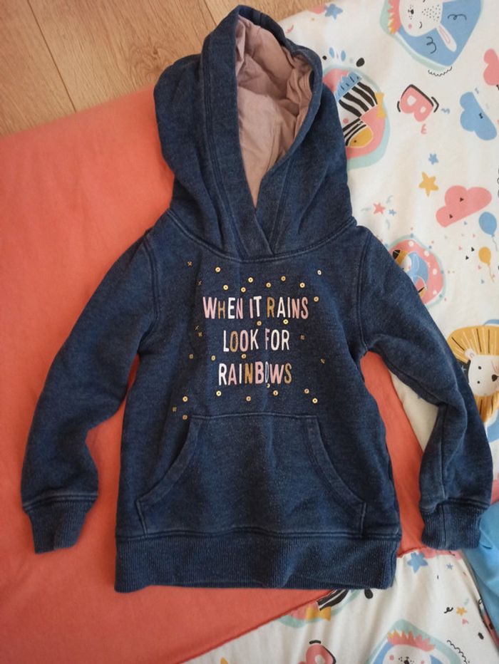 Sweat capuche taille 2/4 ans