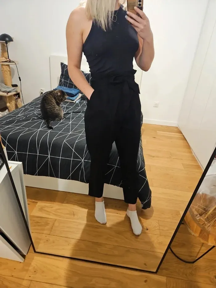 Pantalon noir habillé taille haute H&M taille 38 / M