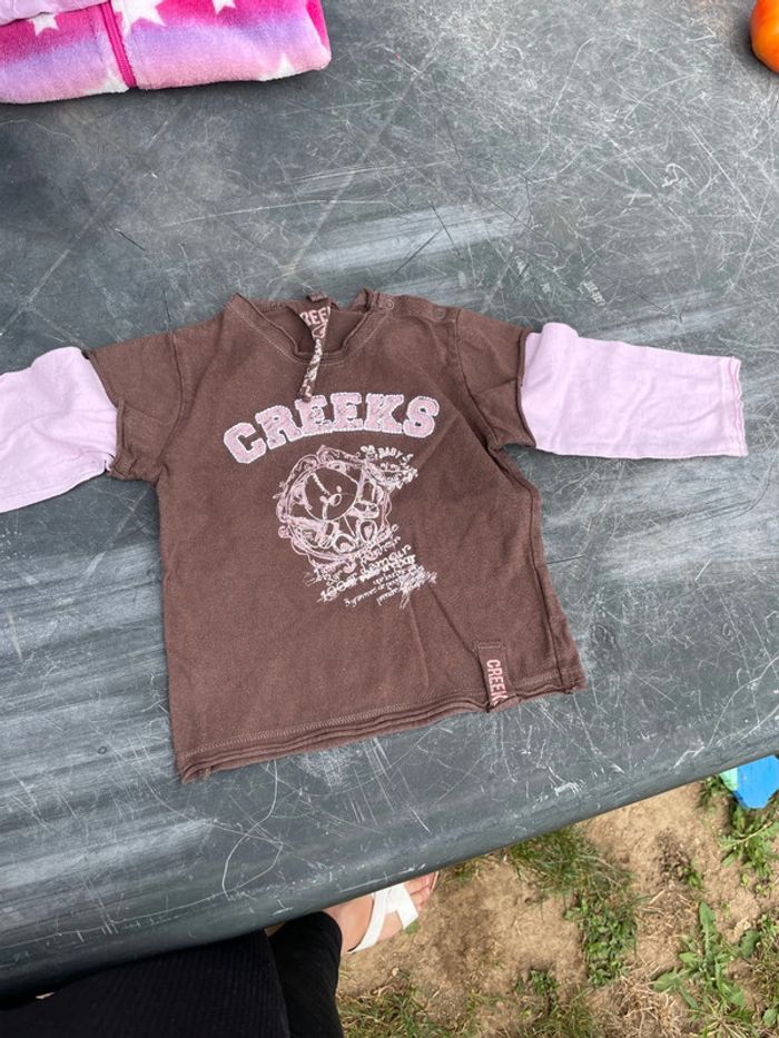 Maillot manches longues fille 12 mois