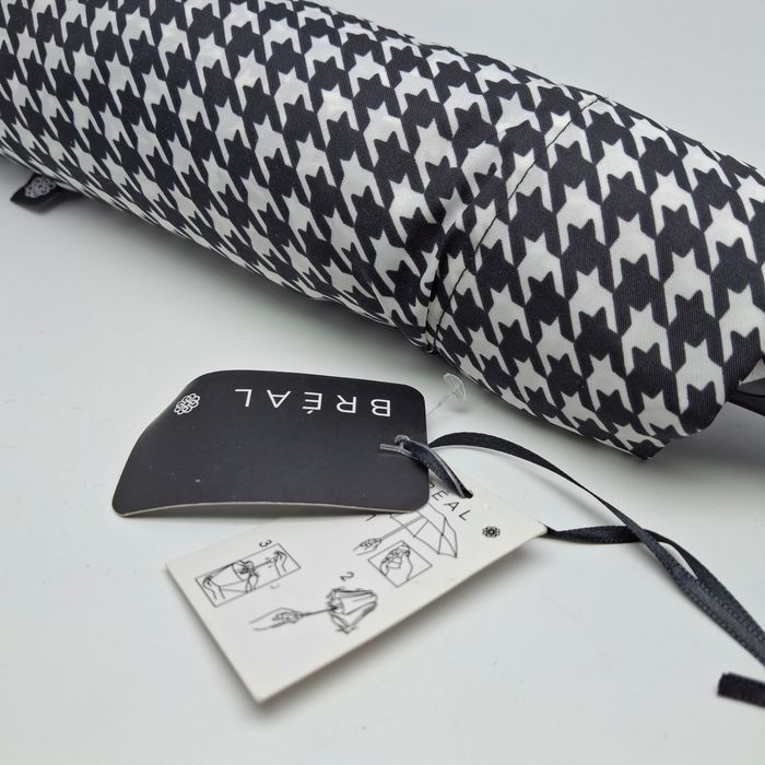 Parapluie 🌂 Pliant Bréal Noir / Blanc 
Logo Breal Neuf - photo numéro 3