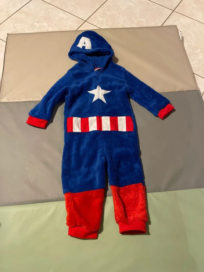 Combinaison Capitaine America 18 mois