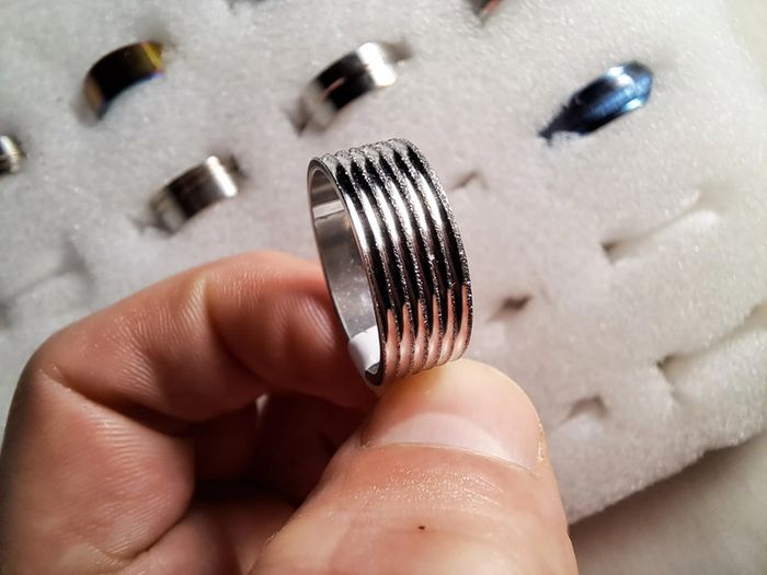 Bague acier inoxydable Granuleuse - photo numéro 3