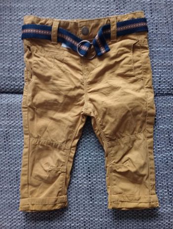 Pantalon taille ajustable avec ceinture