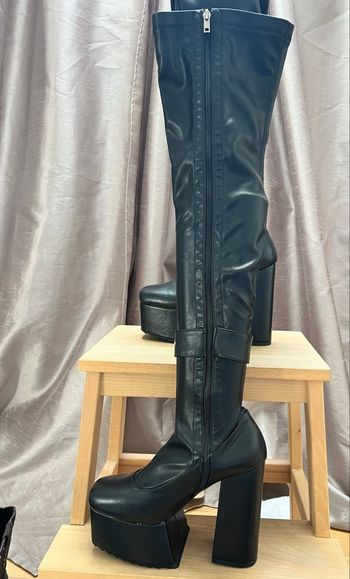 Bottes hautes plateforme noires - LaModa - T38 - Comme neuves