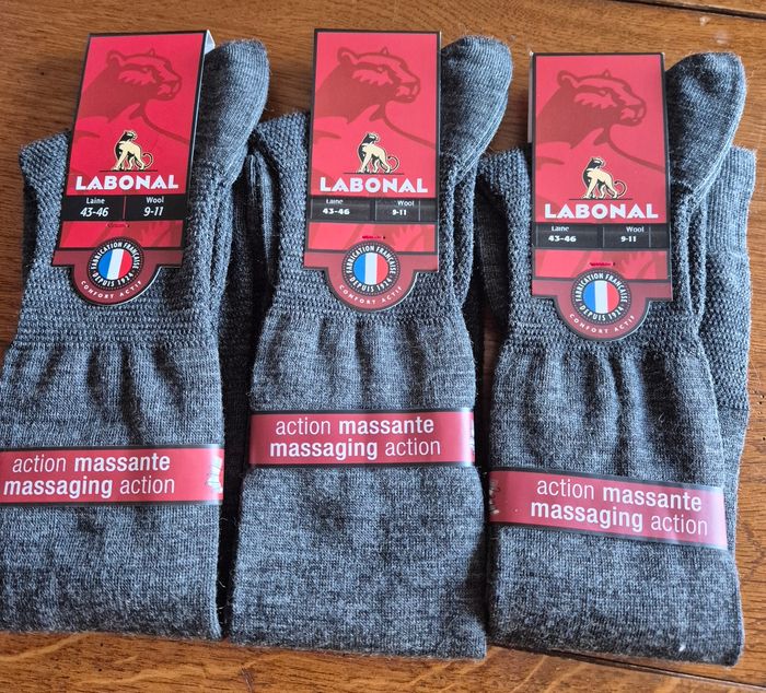 Lot 3 paires de chaussettes LABONAL.confort actif massante