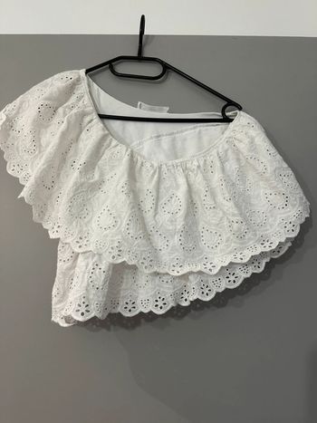 Petit top une manche blanc taille S MNG