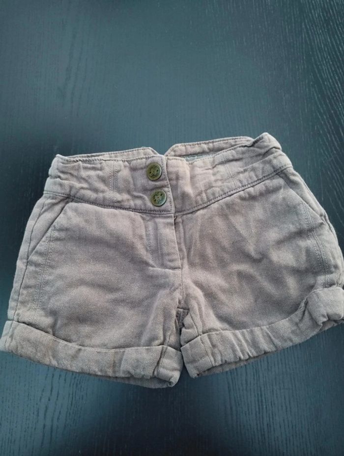 Short habillé motifs chevrons marron 3 ans