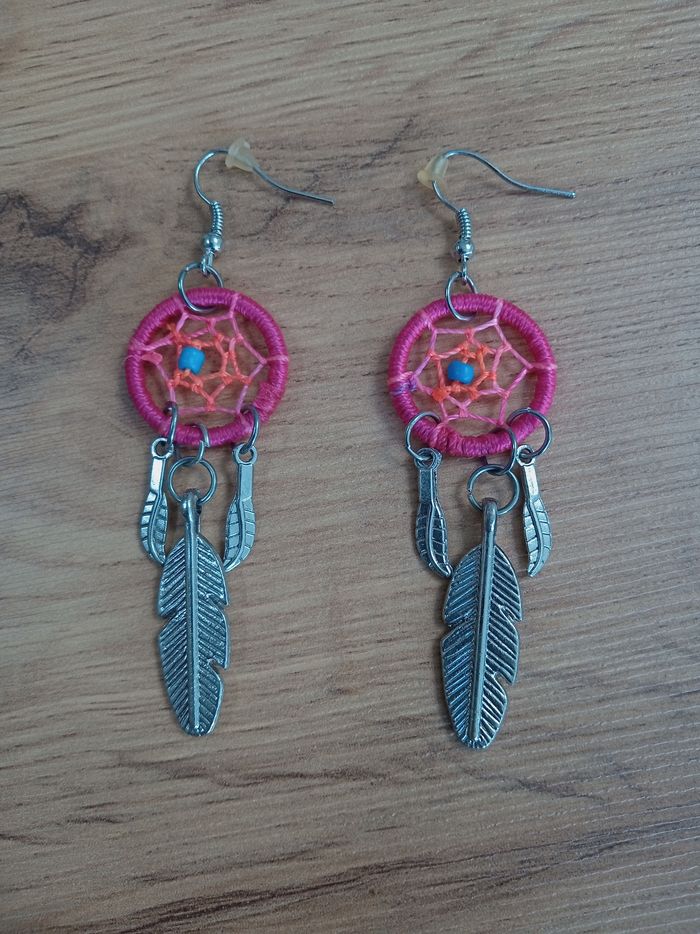 Boucles d'oreilles attrape rêve