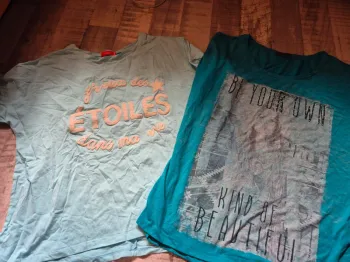 Lot de 2 t-shirts manches courtes