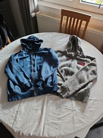 Lot 2 vestes à capuches 10/12 ans