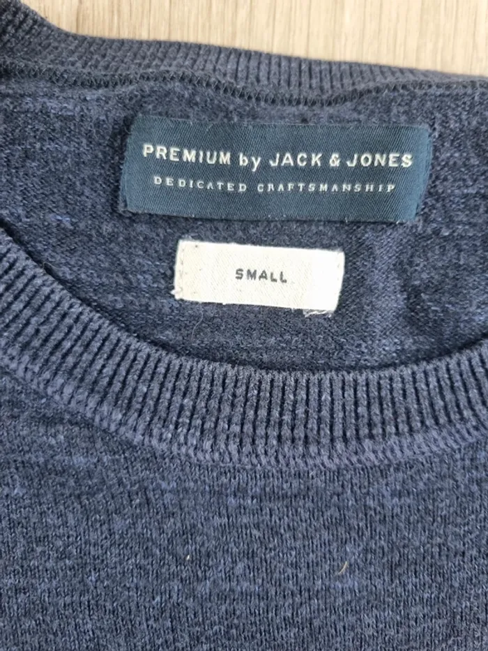 Pull a col rond Jack & Jones bleue Homme Taille M - photo numéro 2
