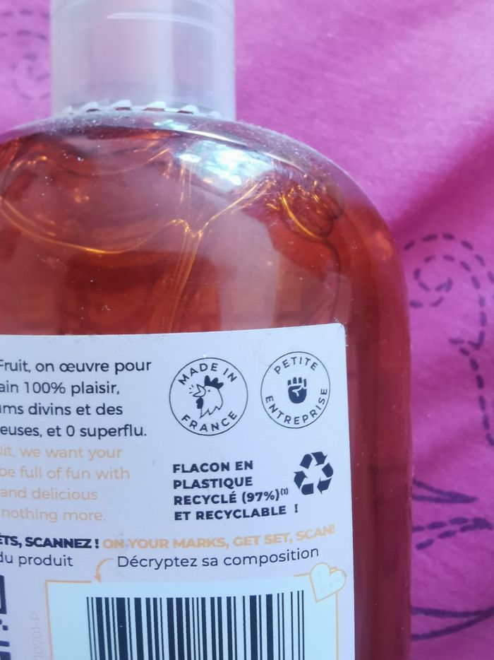 Gel douche grand format Energie Fruit orange /huile de lin neuf - photo numéro 5