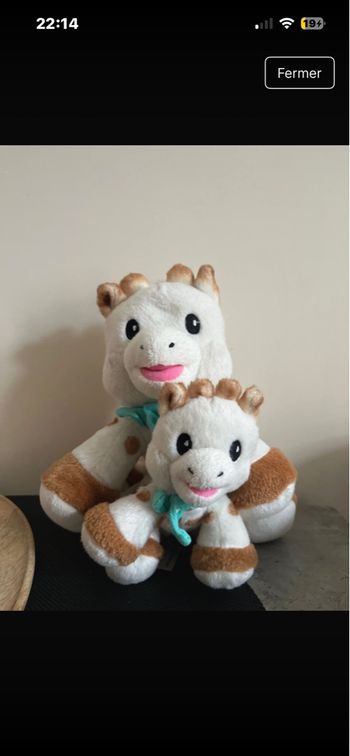Lot peluches Sophie la girafe