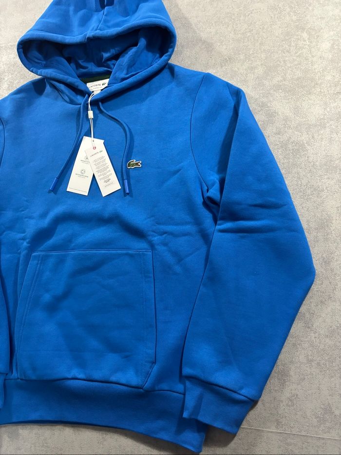 Pull à capuche Lacoste Bleu Taille S Neuf avec étiquette - photo numéro 3