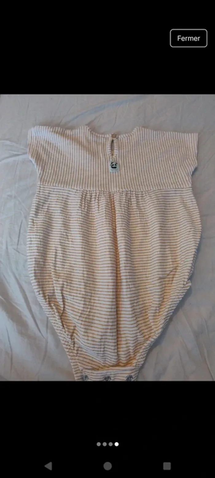 Body bébé en viscose et coton - photo numéro 4