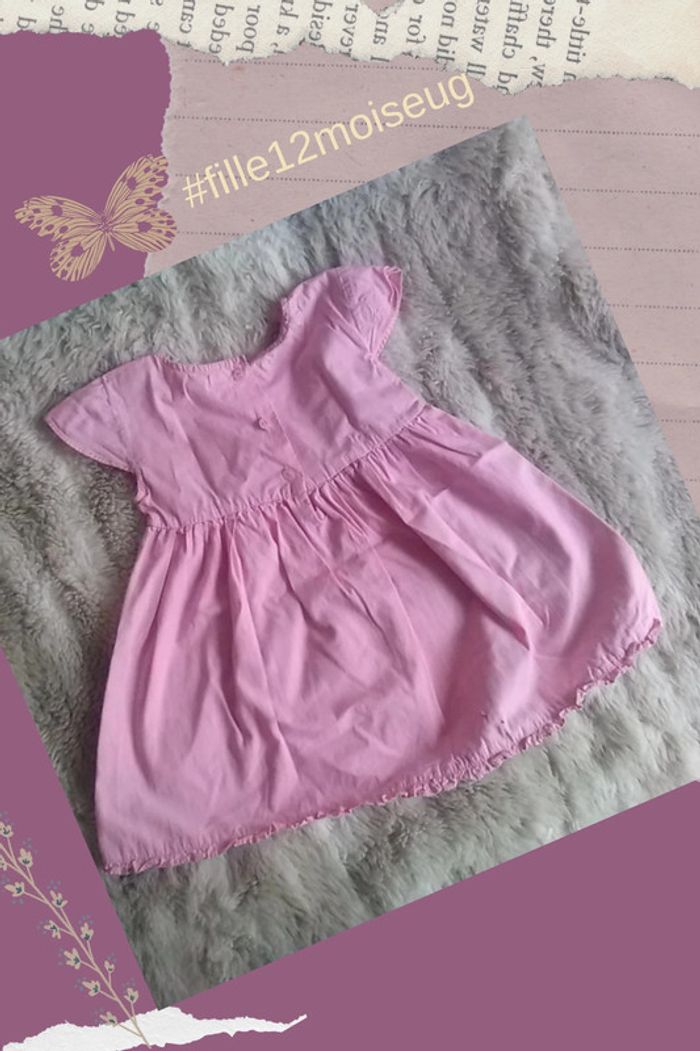 Robe été avec un papillon 🦋 12 mois - photo numéro 2