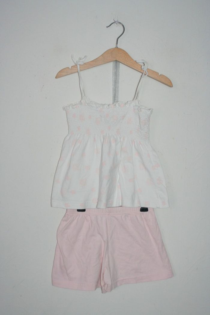 Pyjashort rose clair/blanc Petite penderie de Nuit 5 ans - photo numéro 4