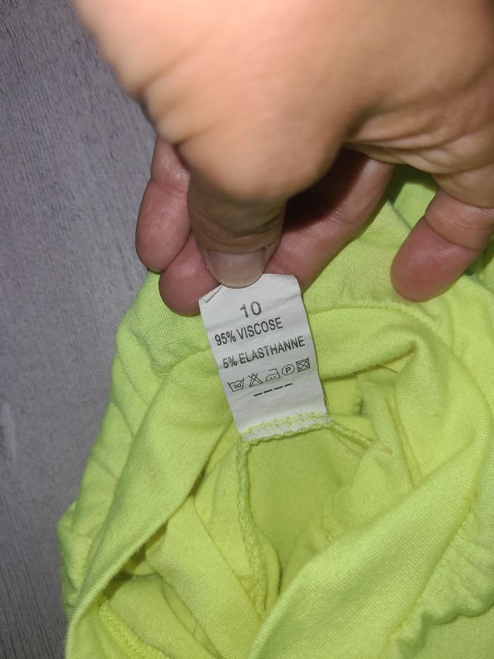 Combinaison short fluo 10 ans - photo numéro 3