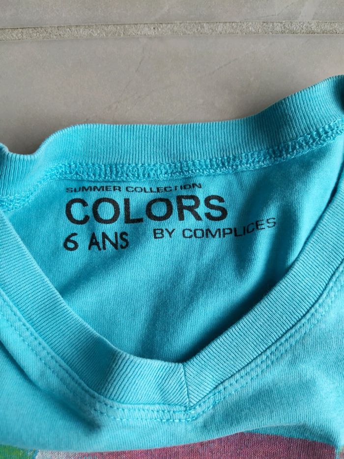 Tee-shirt manches courtes garçon 6 ans - photo numéro 8