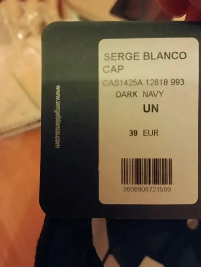 Casquette serge blanco cap bleu marine - photo numéro 2
