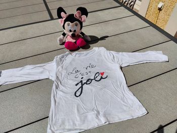 Tee shirt ml blanc fille Kiabi 18 mois