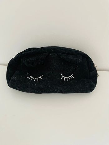 Trousse noir licorne kawaii