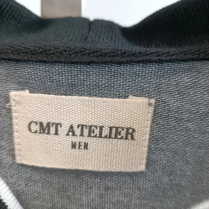 Polo gris homme Neuf - taille M/L col polo avec col V sans bouton A554 - photo numéro 4