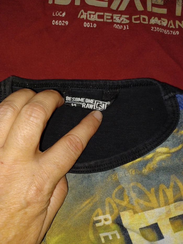 Lot 3 tee-shirts ML 14 ans - photo numéro 9