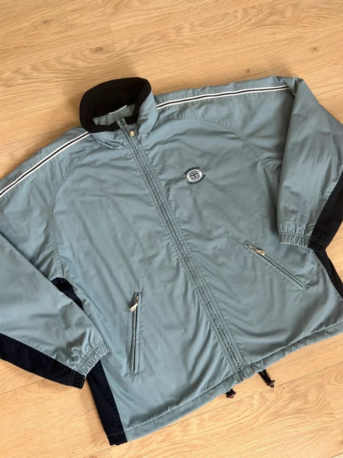 Veste Vintage Sergio Tacchini doublée – Années 90/2000 – Bleu clair – Taille XL (aussi L oversize)
