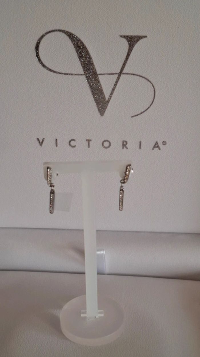 Très belles boucles d'oreilles acier Victoria Bijoux