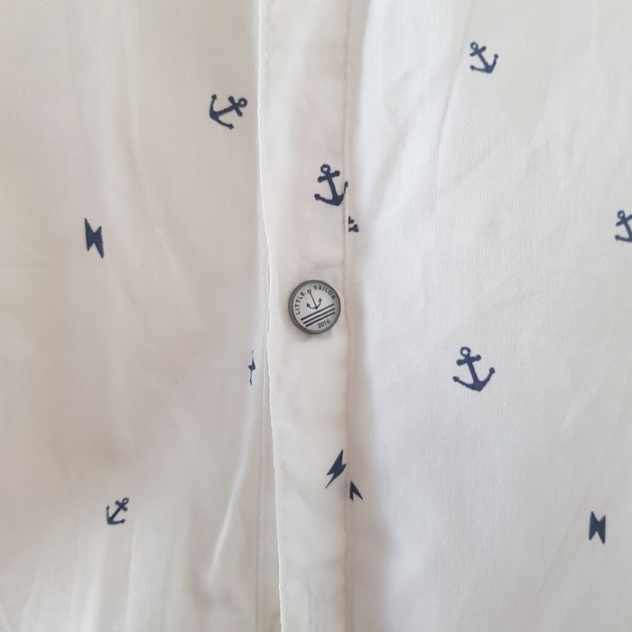 Chemise blanche à motif ancre - photo numéro 3