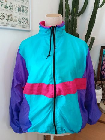Veste de survêtement vintage multicolore