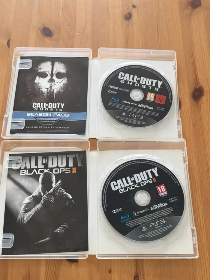 Lot Call of Duty MW + Ghost + BO2 - BE - PS3 - photo numéro 5